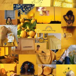 Positive collages wallpaper