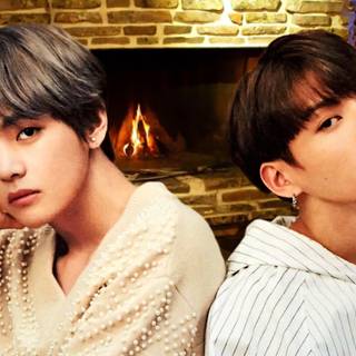 Taekook Christmas wallpaper