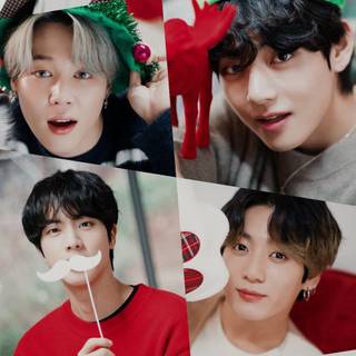 Taekook Christmas wallpaper