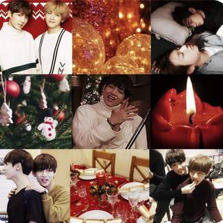 Taekook Christmas wallpaper