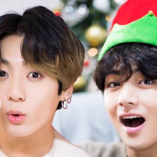 Taekook Christmas wallpaper