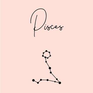 Pisces sign pink wallpaper