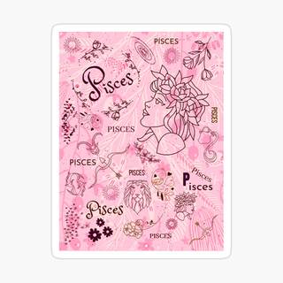 Pisces sign pink wallpaper