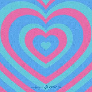 Red and blue hearts wallpaper