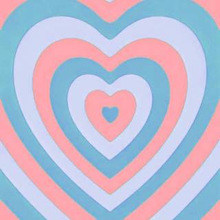 Red and blue hearts wallpaper