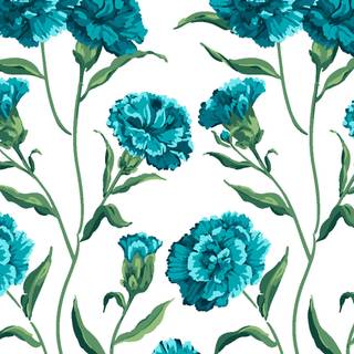 Teal flower wallpaper