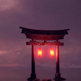 iPhone Torii Gate wallpaper