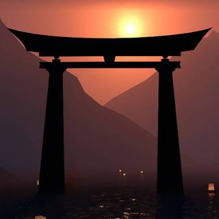 iPhone Torii Gate wallpaper