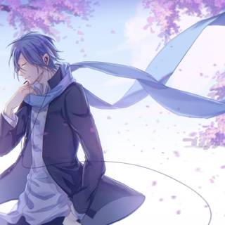 Anime white and purple wallpaper