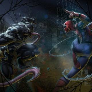 Spider-Man vs Venom PC wallpaper
