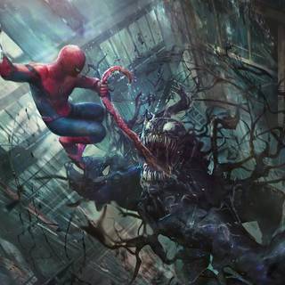 Spider-Man vs Venom PC wallpaper