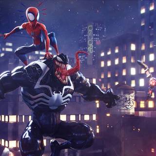 Spider-Man vs Venom PC wallpaper