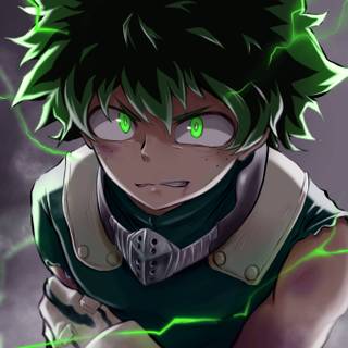 Deku glowing eyes wallpaper