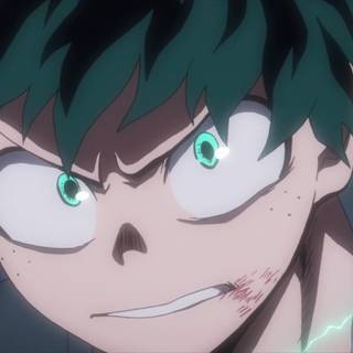 Deku glowing eyes wallpaper