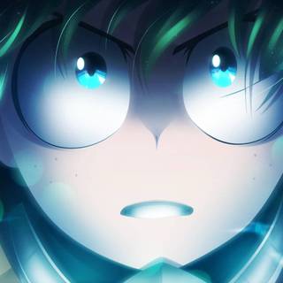 Deku glowing eyes wallpaper