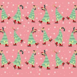 Colorful Christmas collage laptop wallpaper