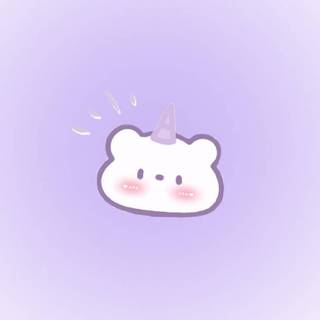Cute purple bear wallpaper