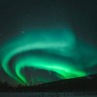 Green aurora wallpaper