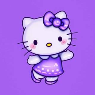 Purple kitten wallpaper