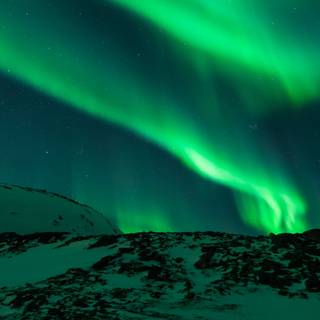 Green aurora wallpaper