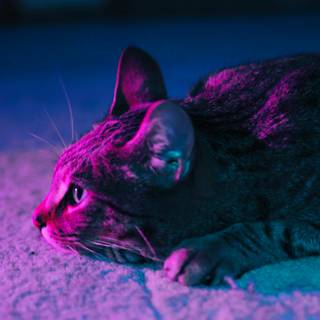 Purple kitten wallpaper