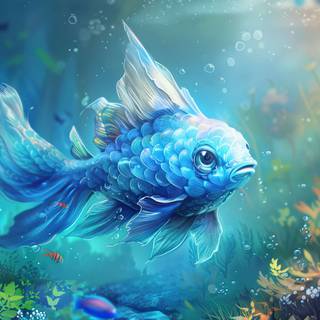 Ocean fish 4k wallpaper