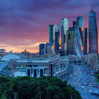 Russian city wallpaper