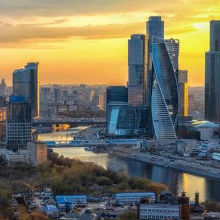 Russian city wallpaper