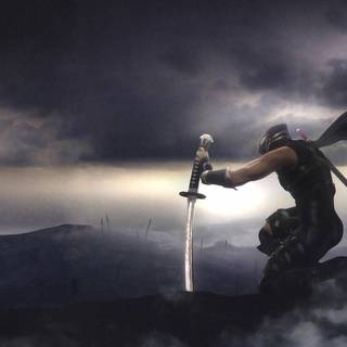 Ninja fighing wallpaper