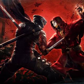Ninja fighing wallpaper