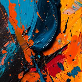 Acrylic abstract wallpaper