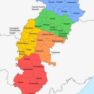 Chhattisgarh map wallpaper