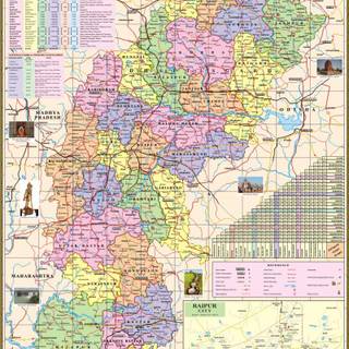 Chhattisgarh map wallpaper