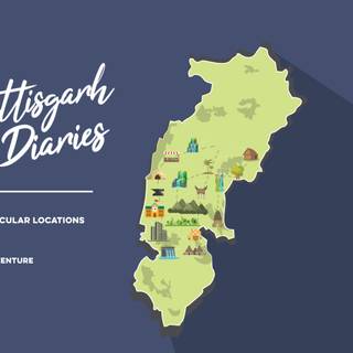 Chhattisgarh map wallpaper