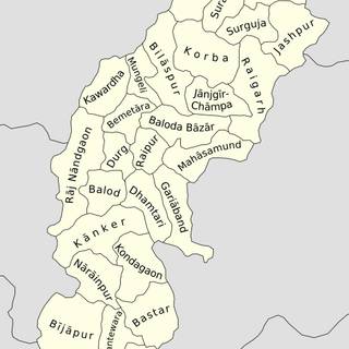 Chhattisgarh map wallpaper