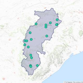 Chhattisgarh map wallpaper