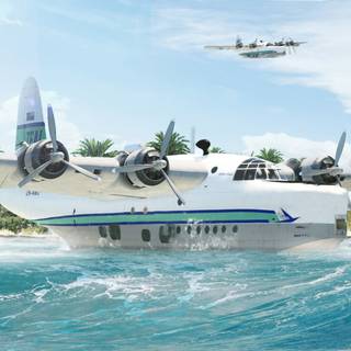 Flying boat wallpaper
