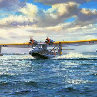 Flying boat wallpaper