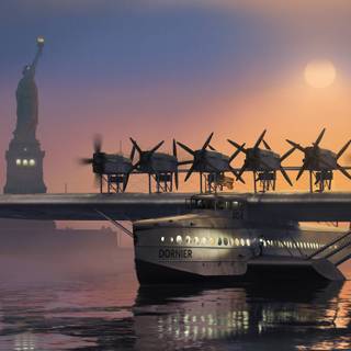 Flying boat wallpaper