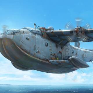 Flying boat wallpaper