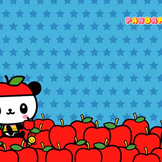 Pandapple wallpaper