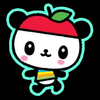 Pandapple wallpaper