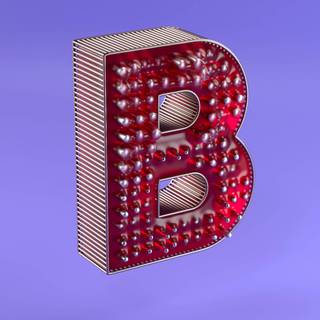 Pink letter B wallpaper