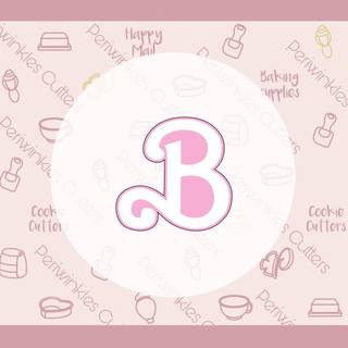 Pink letter B wallpaper