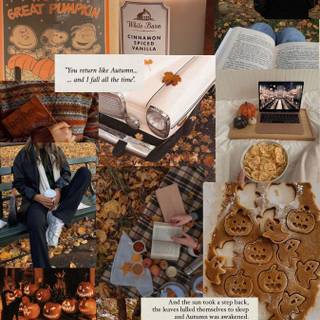 Autumnal aesthetic wallpaper