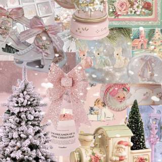 Christmas coquette wallpaper