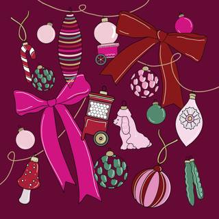 Bow Christmas wallpaper