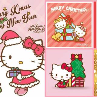 Hello Kitty Christmas computer wallpaper