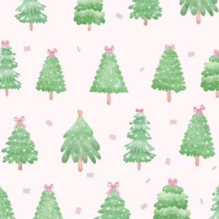 Christmas coquette wallpaper