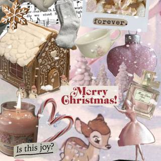 Christmas coquette wallpaper